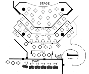 Teatrino 294 seats configuration